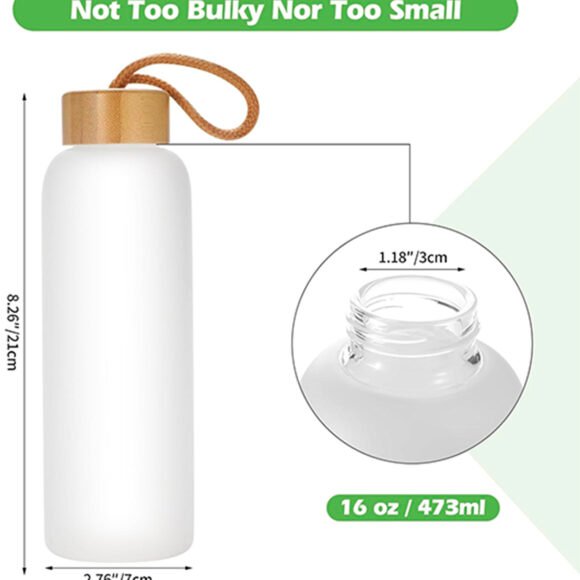 Découvrez notre bouteille d'eau moderne personnalisée de 16 oz – Image 2