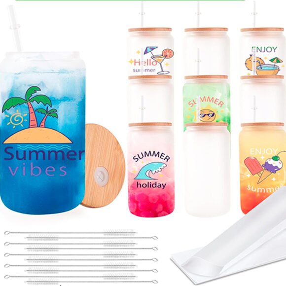 Can en verre givré 16 Oz