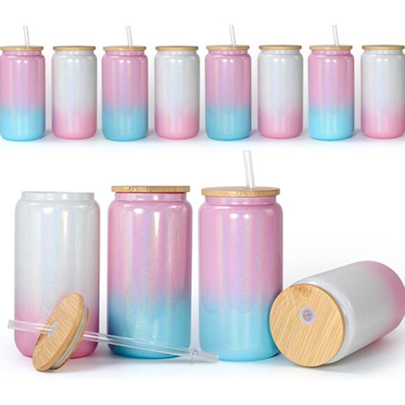 CAN verre irisé de 16 Oz