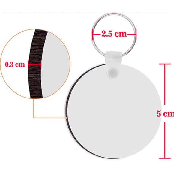 Porte-clés MFP rond personnalisable : un accessoire unique – Image 2