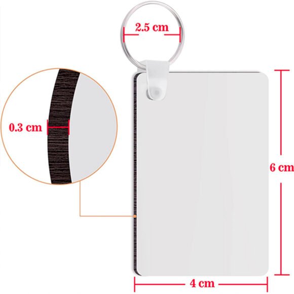 Porte-clés MFP rectangle personnalisable : un accessoire unique (Copie) – Image 2