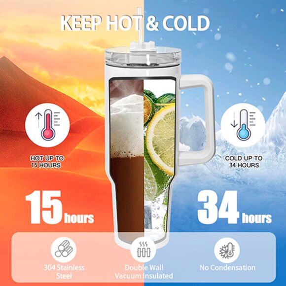 Sirotez avec style : Le Verre Isotherme 40 oz avec des poignées en couleur – Image 3
