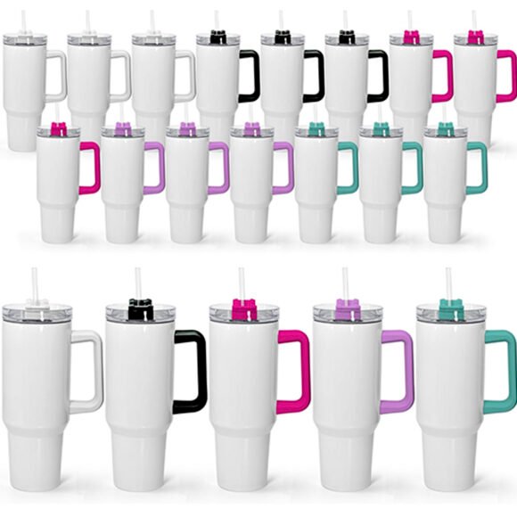 Sirotez avec style : Le Verre Isotherme 40 oz avec des poignées en couleur