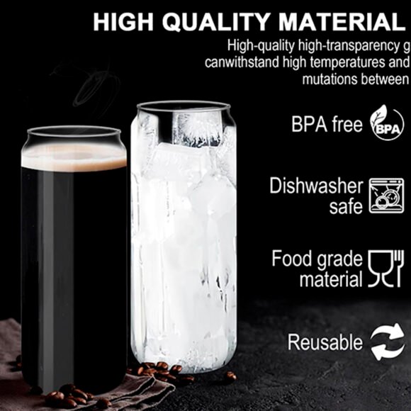 Can 24 oz transparente personnalisé – Image 5